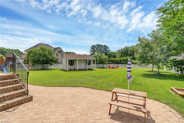 921 Justin Lee Way, Chesapeake, VA 23322 - view of patio with an outbuilding