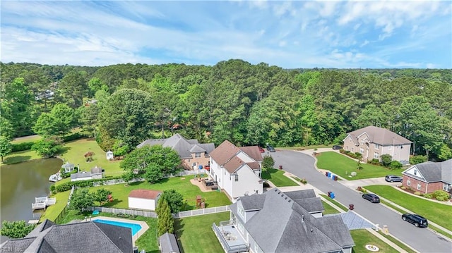 921 Justin Lee Way, Chesapeake, VA 23322 - aerial perspective of suburban area featuring a forest and a large body of water