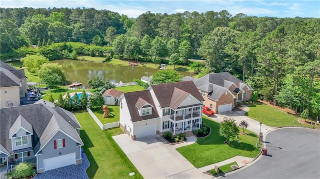 921 Justin Lee Way, Chesapeake, VA 23322 - aerial view of property and surrounding area with a large body of water and a heavily wooded area