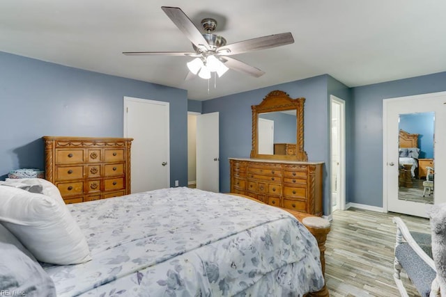 20 Hatteras Lndg, Hampton, VA 23669 - bedroom featuring wood finished floors, baseboards, and a ceiling fan