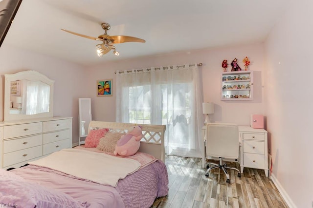 20 Hatteras Lndg, Hampton, VA 23669 - bedroom featuring light wood-type flooring and ceiling fan