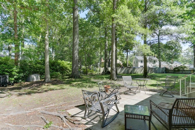 20 Hatteras Lndg, Hampton, VA 23669 - view of patio featuring view of scattered trees