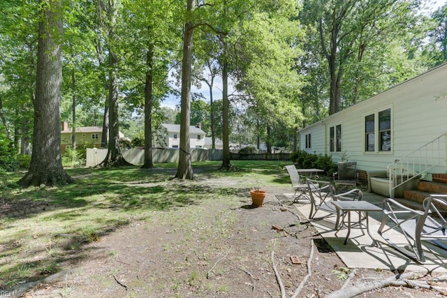 20 Hatteras Lndg, Hampton, VA 23669 - view of yard featuring a patio