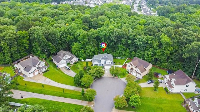 700 Dickens Pl, Chesapeake, VA 23322 - aerial perspective of suburban area with a forest