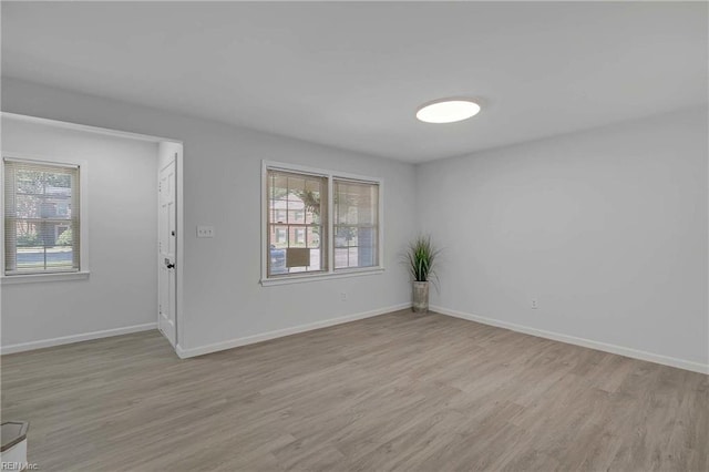 392 Deputy Ln Unit D, Newport News, VA 23608 - spare room with light wood-style flooring and baseboards