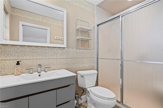 7720 Dunfield Pl Unit A3, Norfolk, VA 23505 - bathroom featuring a shower stall, vanity, and toilet