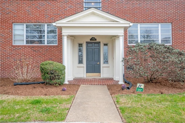 7720 Dunfield Pl Unit A3, Norfolk, VA 23505 - doorway to property featuring brick siding
