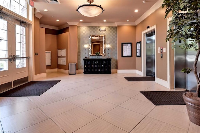 5413 Foundation St, Williamsburg, VA 23188 - community lobby featuring ornamental molding and recessed lighting