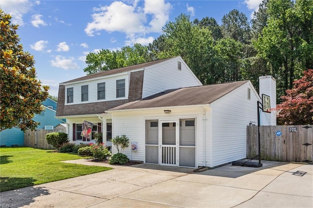 107 Benson Dr, Hampton, VA 23664 - dutch colonial featuring a shingled roof and a chimney