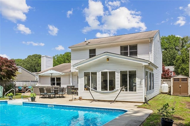 107 Benson Dr, Hampton, VA 23664 - rear view of property with a patio and outdoor dining area