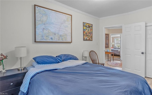 4201 Newport Ave, Norfolk, VA 23508 - bedroom with crown molding and wood finished floors