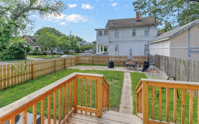4201 Newport Ave, Norfolk, VA 23508 - view of yard featuring a deck and a patio