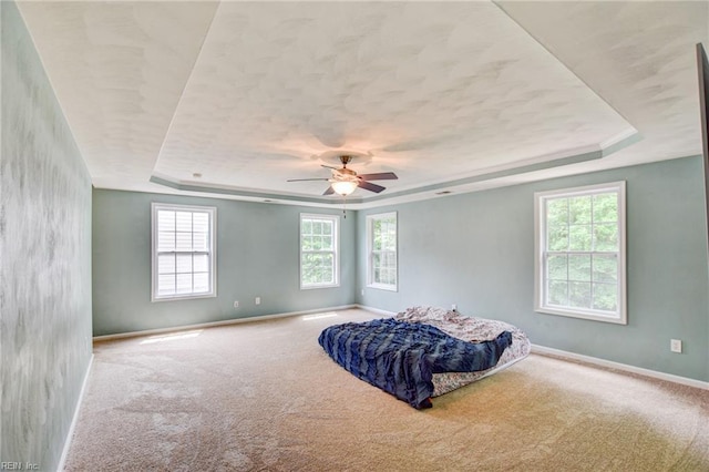 1757 Brigands Way, Virginia Beach, VA 23453 - bedroom featuring a raised ceiling, carpet floors, baseboards, and a ceiling fan