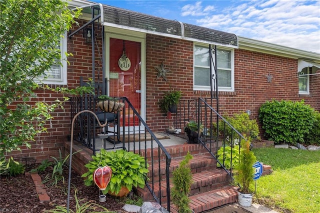 1232 Typo Ave, Norfolk, VA 23502 - property entrance featuring brick siding