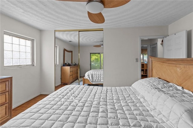224 Iroquois Rd, Virginia Beach, VA 23462 - bedroom featuring baseboards, a ceiling fan, and a closet