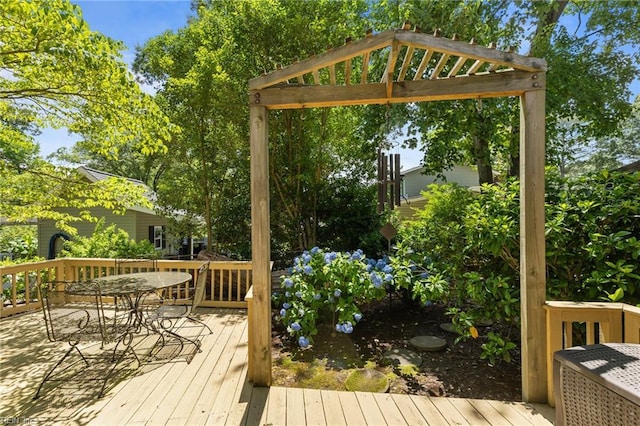 224 Iroquois Rd, Virginia Beach, VA 23462 - deck featuring outdoor dining space