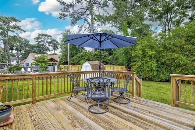 4680 Miles Standish Rd, Virginia Beach, VA 23455 - wooden terrace with outdoor dining space