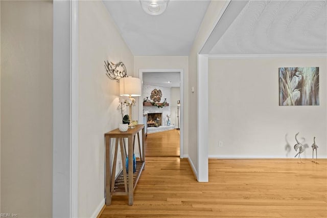 4680 Miles Standish Rd, Virginia Beach, VA 23455 - hallway featuring wood finished floors and baseboards