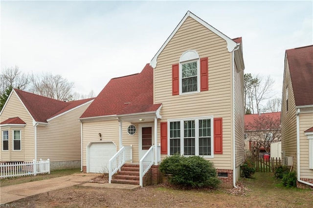 926 Pheasant Run, Williamsburg, VA 23188 - traditional-style house with concrete driveway, a garage, and crawl space