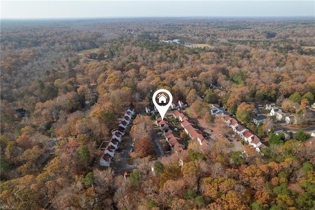 926 Pheasant Run, Williamsburg, VA 23188 - aerial view of property and surrounding area with a heavily wooded area