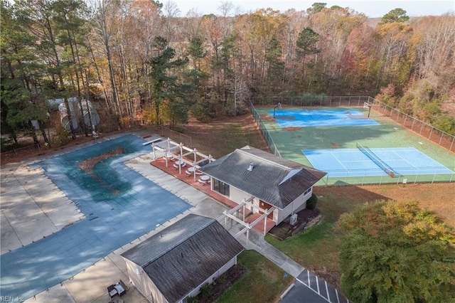 926 Pheasant Run, Williamsburg, VA 23188 - drone / aerial view of a heavily wooded area