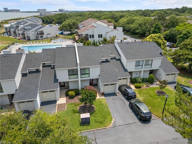 3934 Whispering Oaks Pl, Virginia Beach, VA 23455 - aerial view of residential area with a pool