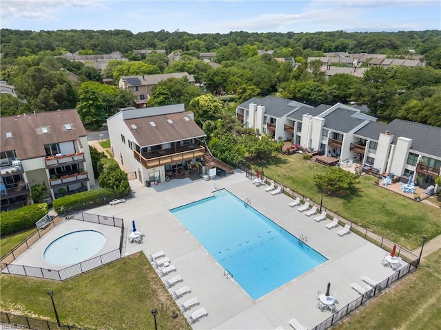 3934 Whispering Oaks Pl, Virginia Beach, VA 23455 - community pool with a residential view