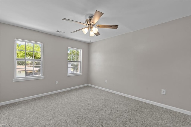 2905 Roanoke Ave, Newport News, VA 23607 - carpeted empty room featuring a ceiling fan and baseboards