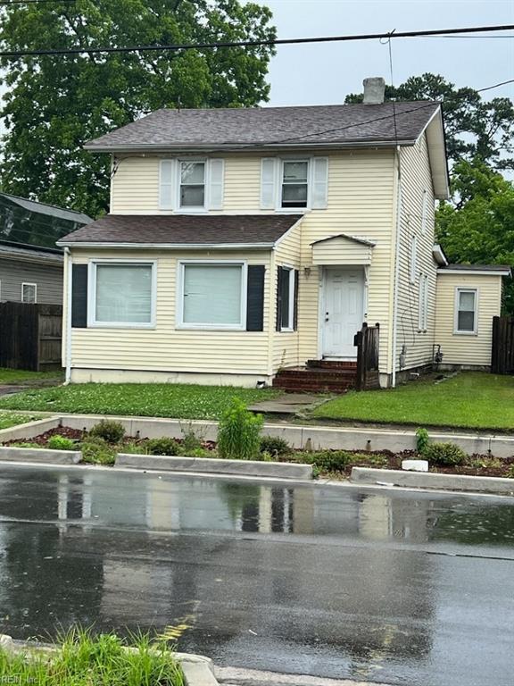 2838 Victoria Ave E, Norfolk, VA 23504 - traditional-style home with a chimney