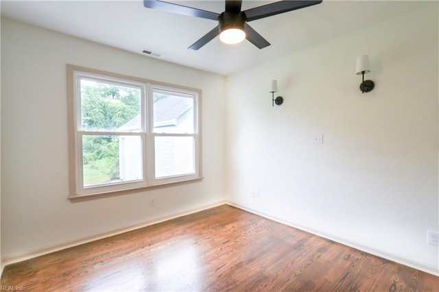 8014 E Glen Rd, Norfolk, VA 23505 - unfurnished room featuring wood finished floors and ceiling fan