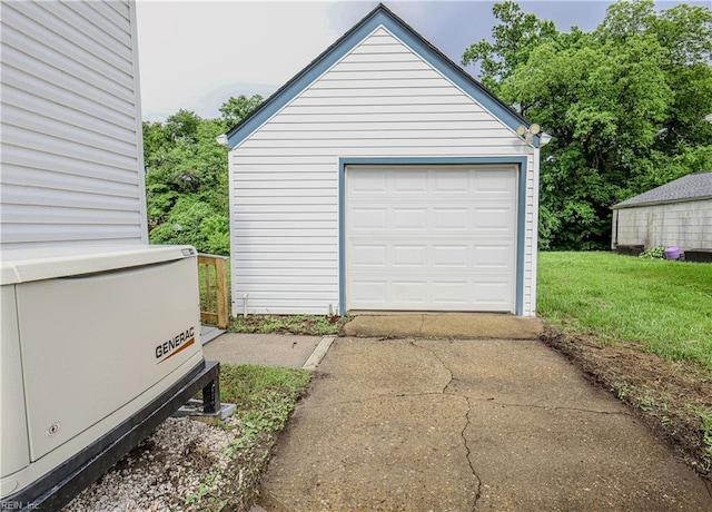 8014 E Glen Rd, Norfolk, VA 23505 - detached garage featuring concrete driveway