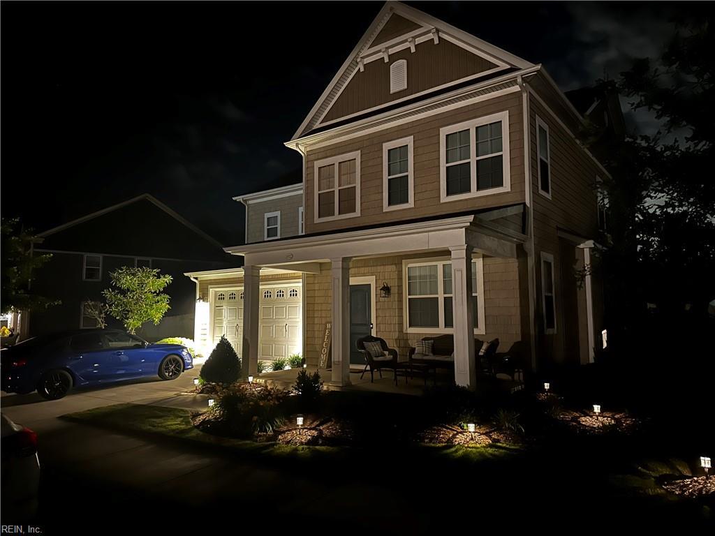 1922 Briton Ln, Chesapeake, VA 23322 - view of front of home with a porch and driveway