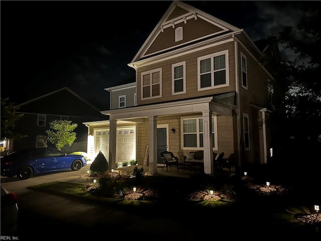1922 Briton Ln, Chesapeake, VA 23322 - view of front of home with a porch and driveway