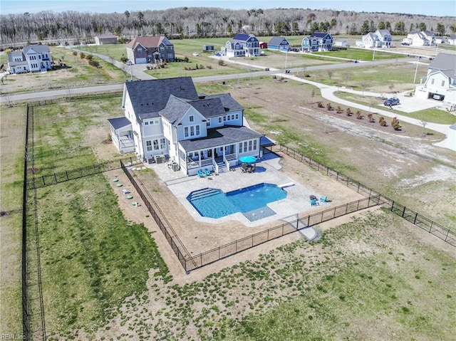 3527 Glencoe Ct, Chesapeake, VA 23322 - aerial perspective of suburban area with a pool area