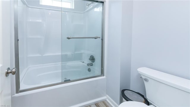 1920 Flintshire Dr, Chesapeake, VA 23323 - full bathroom with toilet, combined bath / shower with glass door, and baseboards