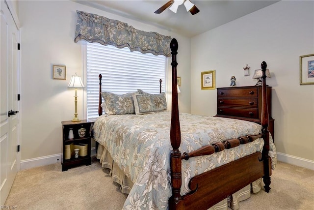3907 Ethan Ln, Williamsburg, VA 23188 - carpeted bedroom with baseboards and ceiling fan