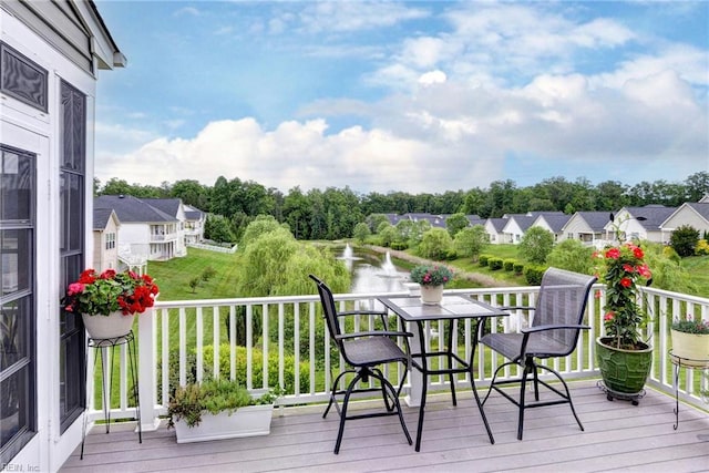 3907 Ethan Ln, Williamsburg, VA 23188 - wooden terrace featuring a residential view and view of wooded area