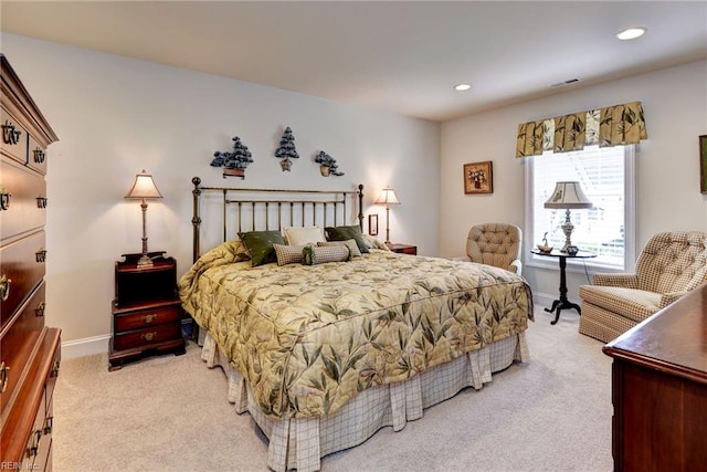 3907 Ethan Ln, Williamsburg, VA 23188 - bedroom featuring light colored carpet, baseboards, and recessed lighting