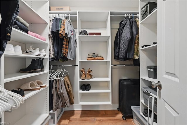 320 Pamunkey Ridge Rd, King William, VA 23086 - walk in closet featuring wood finished floors