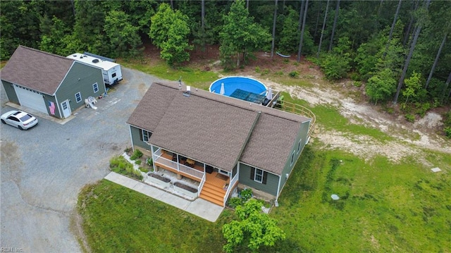320 Pamunkey Ridge Rd, King William, VA 23086 - view from above of property featuring a forest