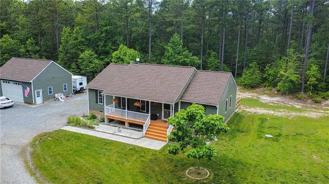 320 Pamunkey Ridge Rd, King William, VA 23086 - view from above of property featuring a heavily wooded area