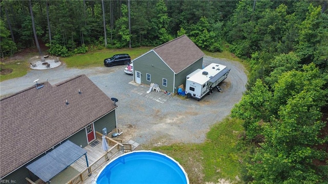 320 Pamunkey Ridge Rd, King William, VA 23086 - view from above of property with a heavily wooded area