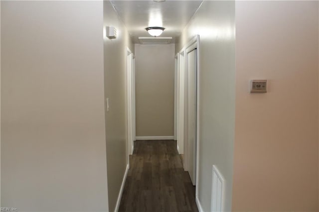 5857 Frament Ave, Norfolk, VA 23502 - hall with dark wood-style floors and baseboards