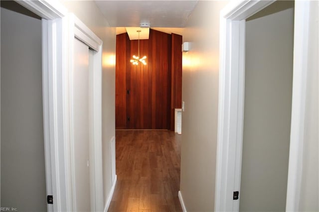 5857 Frament Ave, Norfolk, VA 23502 - hall with wood finished floors and a chandelier