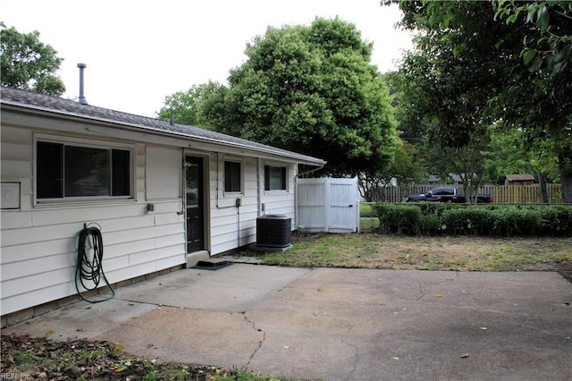 5857 Frament Ave, Norfolk, VA 23502 - rear view of house with a patio area and cooling unit