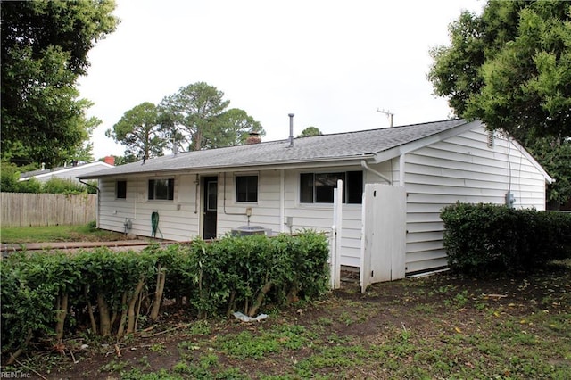 5857 Frament Ave, Norfolk, VA 23502 - rear view of house with central AC unit