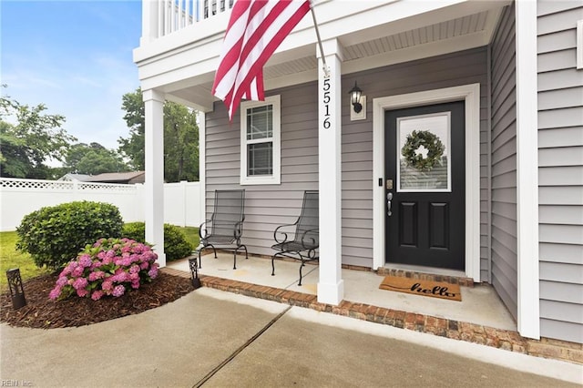 5516 Sadie Ln, Virginia Beach, VA 23462 - entrance to property with a porch