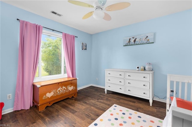 112 Hopemont Ln, Suffolk, VA 23434 - bedroom with wood finished floors, baseboards, and ceiling fan