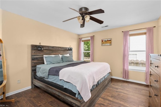 112 Hopemont Ln, Suffolk, VA 23434 - bedroom with wood finished floors, baseboards, and ceiling fan