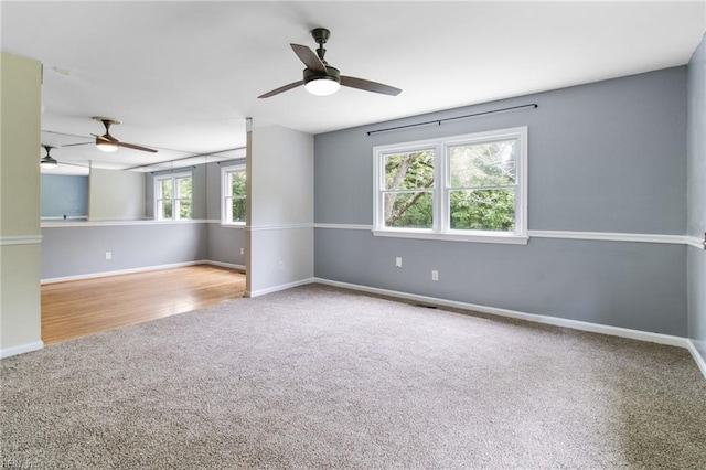 2 Sheralyn Pl, Hampton, VA 23666 - carpeted empty room featuring ceiling fan and baseboards